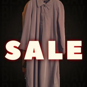 Limited Size XL Beige Long Trench Coat Plus Size